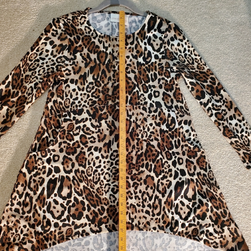Chicos Sweater Tunic w/ Pockets (size O Petite)